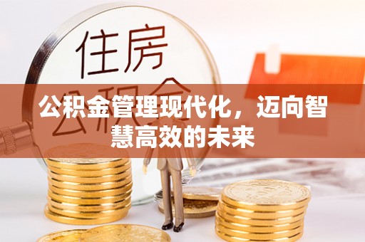 乌兰察布公积金管理现代化，迈向智慧高效的未来